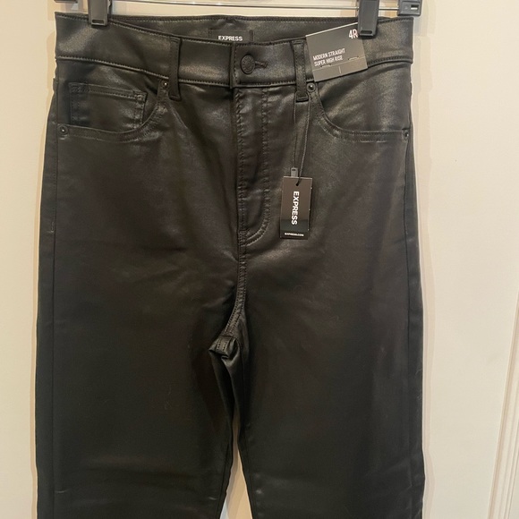 Express high waisted faux leather pants - Picture 3 of 3